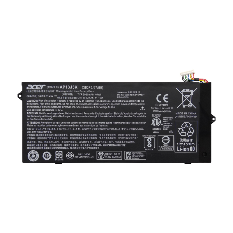 3990mAh 45Whr 3 Zellen Akku für Acer Chromebook CB3-431-C9WH